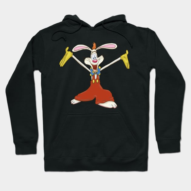 Roger Rabbit Hoodie by tesiamarieart